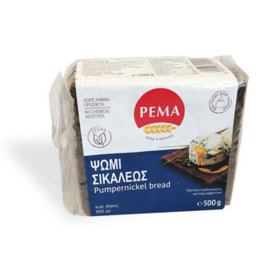 PEMA ΨΩΜΙ  ΣΙΚΑΛΕΩΣ (PUMPERNICKEL) 500GR