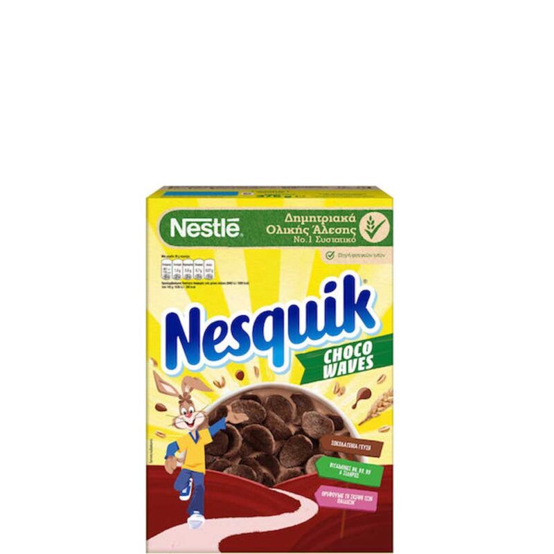 NESQUIK ΔΗΜΗΤΡΙΑΚΑ  CHOCO WAVES 375GR