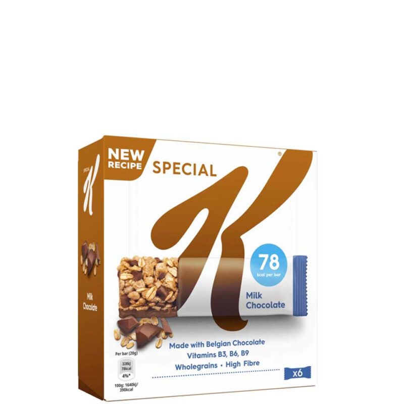 KELLOGG'S SP.K ΜΠΑΡΕΣ MILK CHOC. 6X20GR