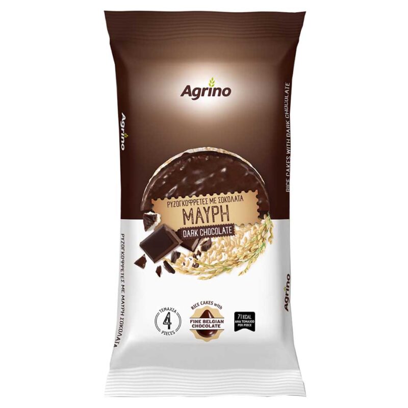 AGRINO ΡΥΖΟΓΚΟΦΡΕΤΕΣ ΜΕ ΜΑΥΡΗ ΣΟΚΟΛΑΤΑ 60GR