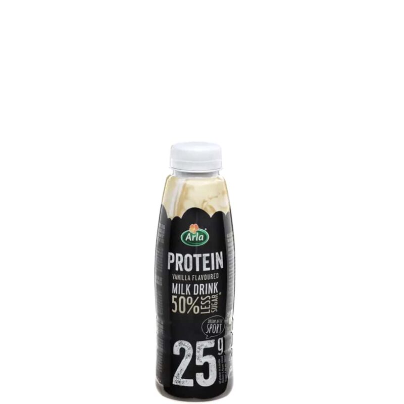 ARLA PROTEIN 50% ΛΙΓΟΤΕΡΗ ΖΑΧΑΡΗ ΒΑΝΙΛΙΑ 500GR