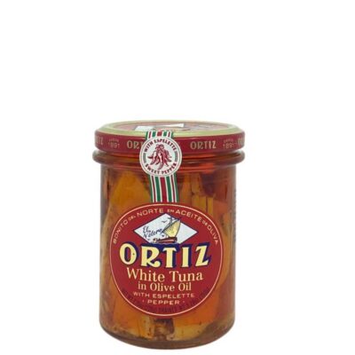 ORTIZ ΤΟΝΟΣ ΛΕΥΚΟΣ ΣΕ ΕΛΑΙΟΛΑΔΟ ME ESPELETTE  ΒΑΖΟ 220GR