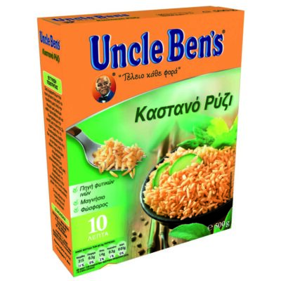 UNCLE BEN'S ΡΥΖΙ ΚΑΣΤΑΝΟ ΣΕ ΣΑΚΟΥΛ 500GR