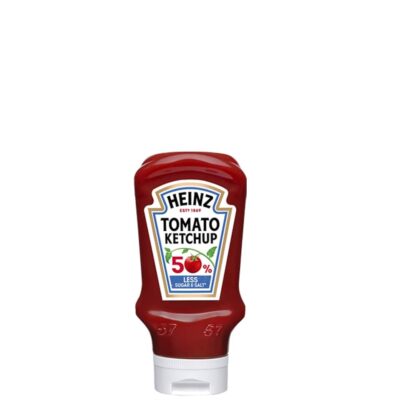 HEINZ KETCHUP 50% LESS SUGAR & SALT TD 435GR