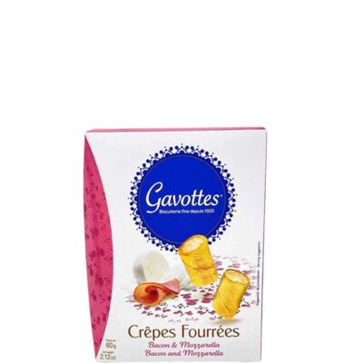 GAVOTTES MINI CREPES MOZZARELLA AND BACON 60GR