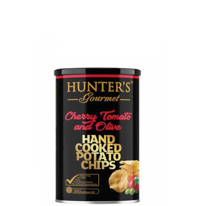 HUNTERS GOURMET ΠΑΤΑΤΑΚΙΑ CHERRY TOMATO&OLIVE 150GR