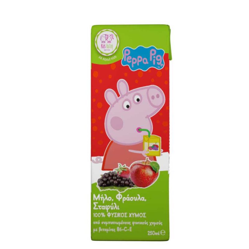 PEPPA PIG ΧΥΜΟΣ ΦΡΑΟΥΛΑ-ΜΗΛΟ-ΣΤΑΦΥΛΙ 250ML