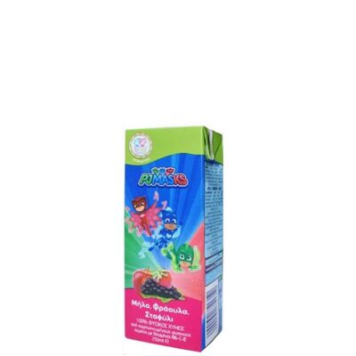 PJ MASKS ΧΥΜΟΣ ΦΡΑΟΥΛΑ-ΜΗΛΟ-ΣΤΑΦΥΛΙ 250ML