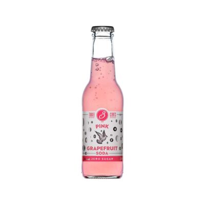 THREE CENTS PINK GRAPEFRUIT ZERO SUGAR  200ML