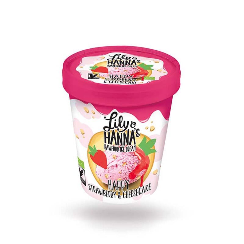 L&H ΠΑΓΩΤΟ VEGAN  "STRAWBERRY & CHEESECAKE - HAPPY" 500ML