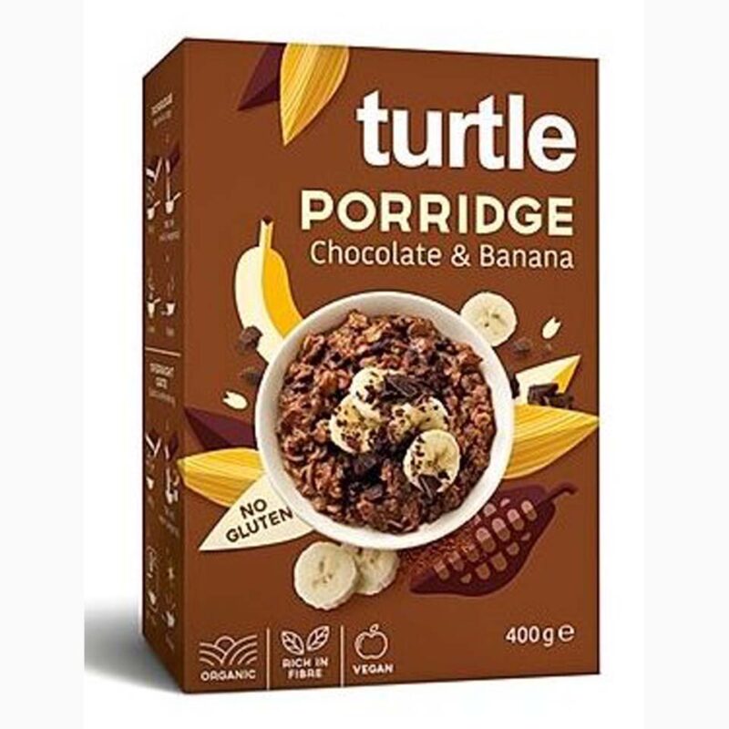 TURTLE PORRIDGE ΒΡΩΜΗΣ ΣΟΚΟΛΑΤΑ-ΜΠΑΝΑΝΑ 400GR