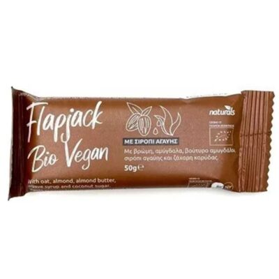 FLAPJACK ΜΠΑΡΑ ΜΕ ΣΙΡΟΠΙ ΑΓΑΥΗΣ&ΑΜΥΓΔΑΛΑ BIO 50GR