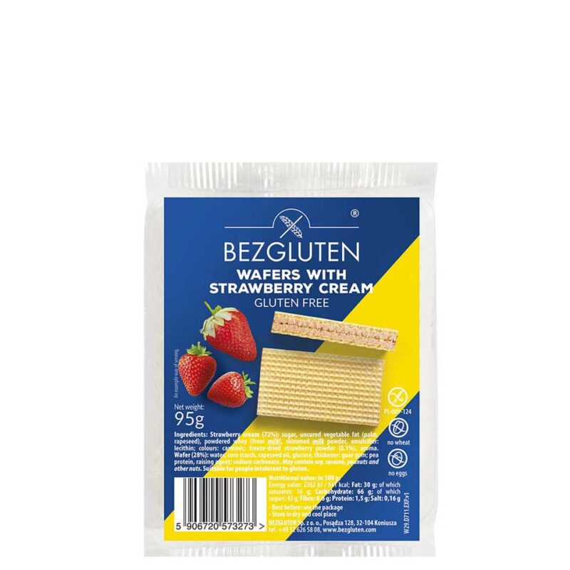 BEZGLUTEN ΓΚΟΦΡΕΤΕΣ ΜΕ ΦΡΑΟΥΛΑ ΧΩΡΙΣ ΓΛΟΥΤΕΝΗ 95GR