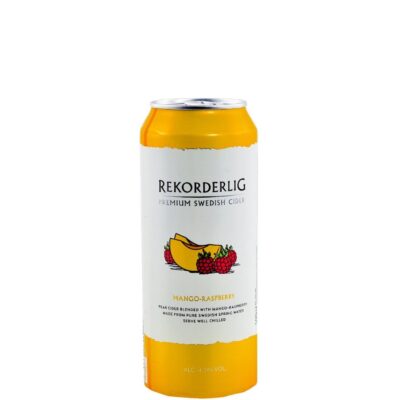 REKORDERLIG CIDER ΜΑΝΓΚΟ-ΡΑΣΜΠΕΡΙ CAN 500ML