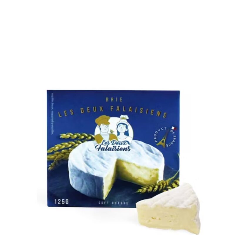 BRIE LES DEUX FALAISIENS BOITE METAL 125GR