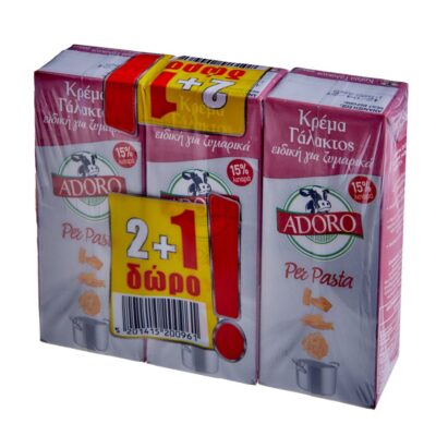 ADORO ΚΡΕΜΑ ΓΑΛΑΚΤΟΣ PER PASTA (2+1) 200ML