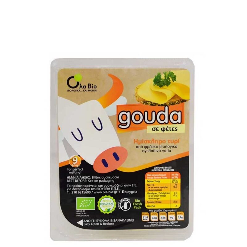 OLA BIO GOUDA ΣΕ ΦΕΤΕΣ 180GR