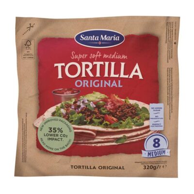 SANTA MARIA ΠΙΤΕΣ TORTILLA ΜΕΣΑΙΕΣ 320GR