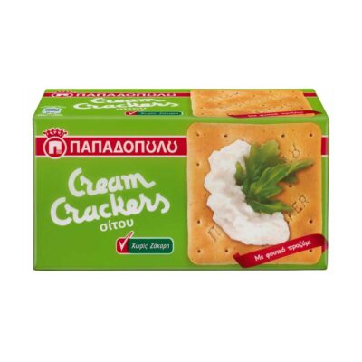 ΠΑΠΑΔΟΠΟΥΛΟΥ CREAM CRACKERS ΧΩΡ.ΖΑΧ. 165GR