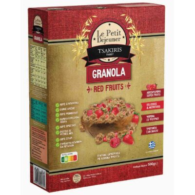 LE PETIT DEJEUNER GRANOLA ΚΟΚΚΙΝΑ ΦΡΟΥΤΑ 500GR