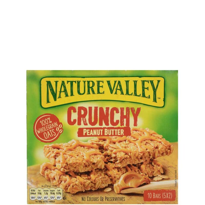 NATURE VALLEY ΜΠΑΡΕΣ ΒΡΩΜΗΣ ΜΕ ΦΥΣΤΙΚΟΒΟΥΤΥΡΟ 5X42GR