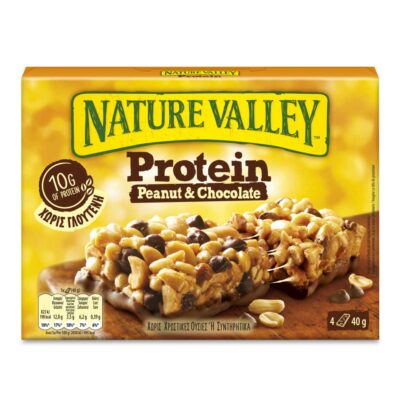 NATURE VALLEY ΜΠΑΡΕΣ ΠΡΩΤΕΪΝΗΣ ΣΟΚΟΛΑΤΑ 160GR