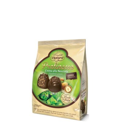 CRISPO BAG PRALINESSE HAZELNUT CREAM 250GR