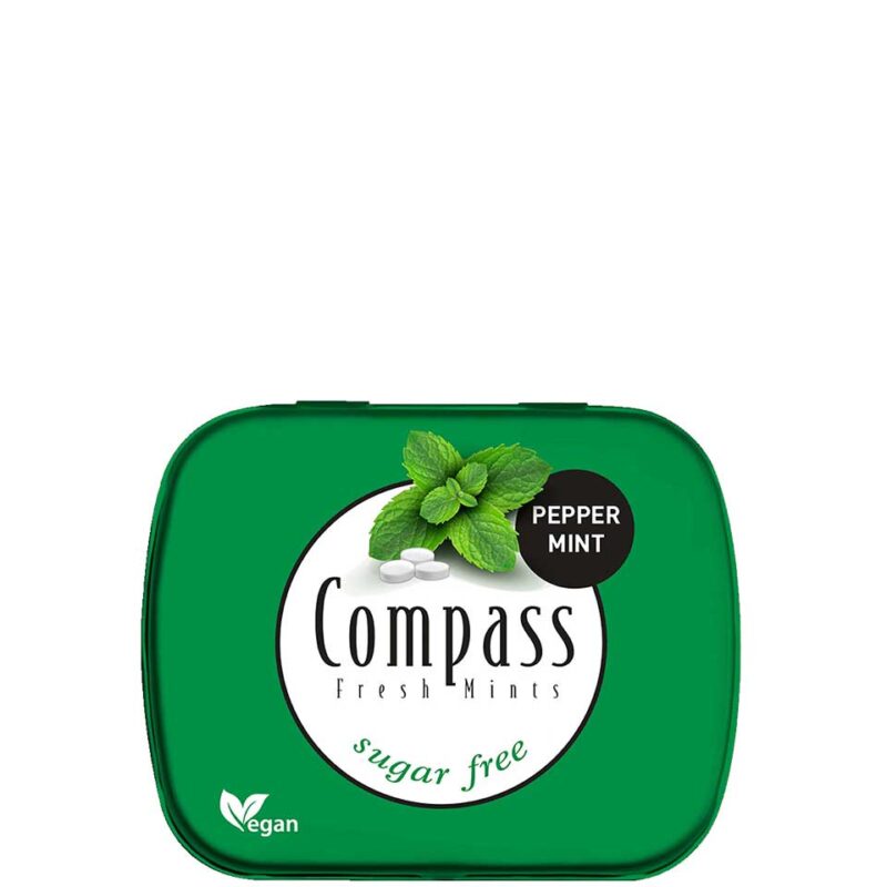 COMPASS ΚΑΡΑΜΕΛΕΣ PEPPERMINT SUGARFREE 14GR