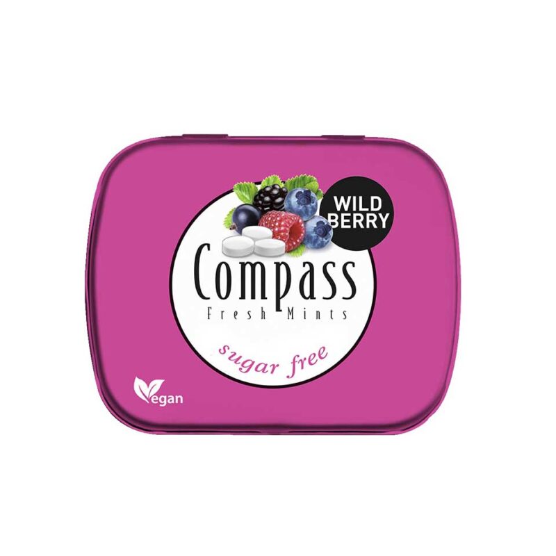 COMPASS ΚΑΡΑΜΕΛΕΣ WILDBERRY SUGARFREE 14GR