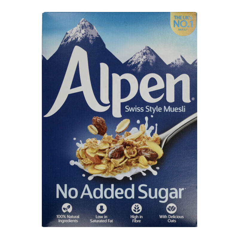 ALPEN MUESLI ΧΩΡΙΣ ΠΡΟΣΘ ΖΑΧΑΡΗΣ 560GR