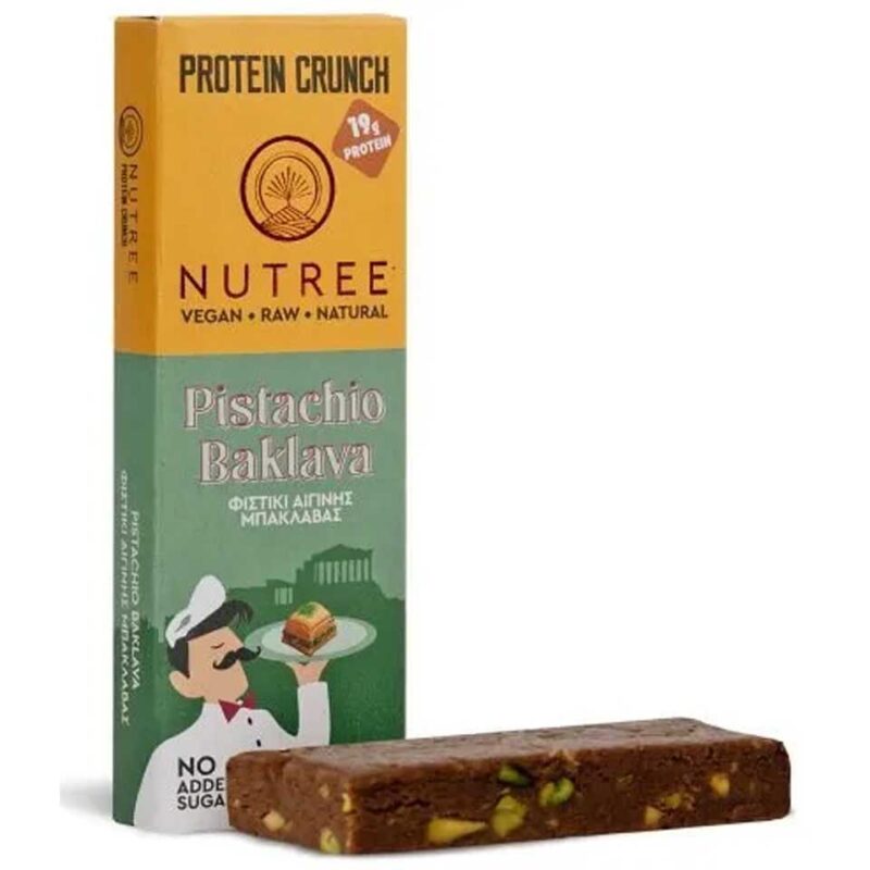 NUTREE ΜΠΑΡΑ PROTEIN ΦΙΣΤΙΚΙ ΑΙΓΙΝΗΣ&ΜΠΑΚΛΑΒΑΣ 60GR