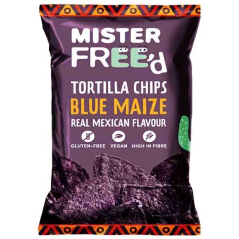 MISTER FREE'D TORTILLA CHIPS ΜΠΛΕ ΚΑΛΑΜΠΟΚΙ 135GR