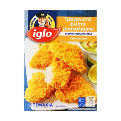 IGLO ΤΡΑΓΑΝΑ ΦΙΛΕΤΑ ΜΠΑΚΑΛΙΑΡΟΥ 240GR ΚΤΨ