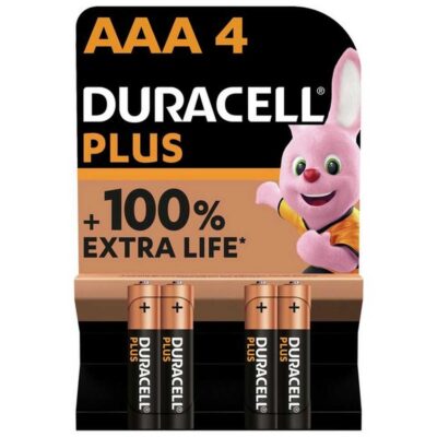 DURACELL ΜΠΑΤΑΡΙΕΣ ΑΛΚΑΛΙΚΕΣ PLUS AAA(4 TEM)